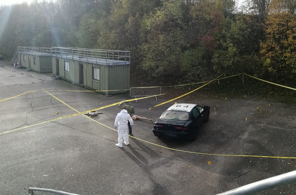 Participants learned how to secure a crime scene for forensic investigation.